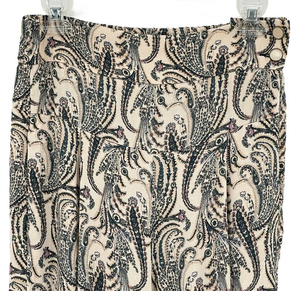 ANTHROPOLOGIE Printed Harem Pants Paisley Crepe - Picture 9 of 9